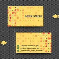 Business card template with abstract background N7