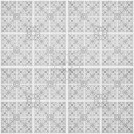 Abstract black and white geometric pattern seamless arabesque style N18
