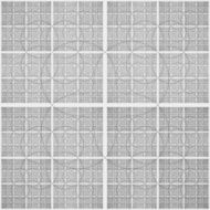 Abstract black and white geometric pattern seamless arabesque style N33