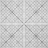 Abstract black and white geometric pattern seamless arabesque style N49