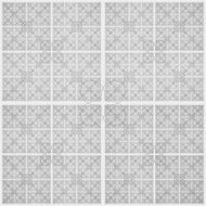 Abstract black and white geometric pattern seamless arabesque style N52