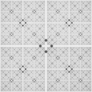 Abstract black and white geometric pattern seamless arabesque style N60