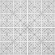 Abstract black and white geometric pattern seamless arabesque style N69