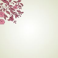 Hand drawing floral background N2