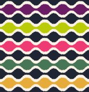 seamless colorful scribble wave pattern