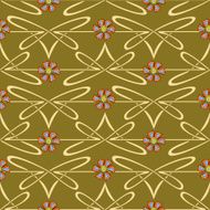 Seamless abstract floral pattern with flowers