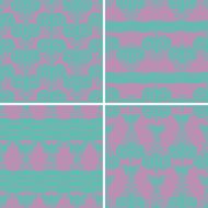 Retro different vector seamless patterns