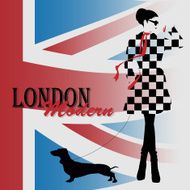 London vintage grunge poster N2