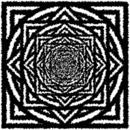 Black and white hypnotic background N2