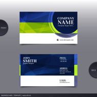 Abstract creative business card Vector