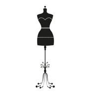 vector vintage tailor&#039;s mannequin N8