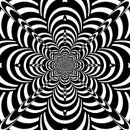 Black and white hypnotic background N3