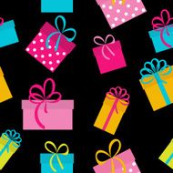 Gift Box Holiday Seamless Pattern Background Vector Illustration N2