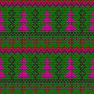 Christmas seamless knitted background