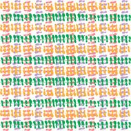 Striped hand painted and drawn vector seamless pattern N6