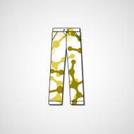 Abstract illustration on pants N145