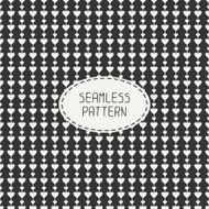 Romantic seamless pattern with hearts Beautiful vector illustration Background