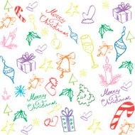 Merry Christmas pattern background