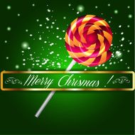 Merry Christmas candy on a background N2
