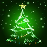 Merry Christmas tree background