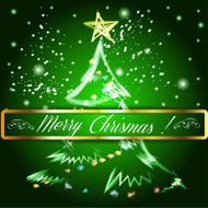 Merry Christmas tree background N2
