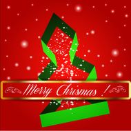 Merry Christmas tree background N4