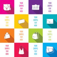 fashion bag info-graphics design