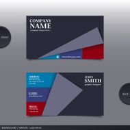Abstract creative business card Vector N2