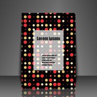 Template flyer with abstract background N9