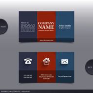 Abstract creative business card Vector N3