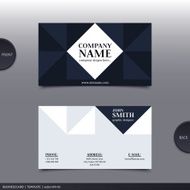 Abstract creative business card Vector N5