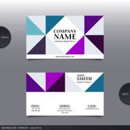 Abstract creative business card Vector N6