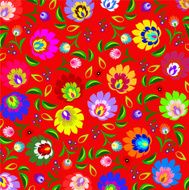 Traditional folk floral pattern