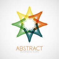 Symmetric abstract geometric shape N33