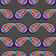 Vector ornamental seamless pattern on background