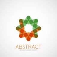 Symmetric abstract geometric shape N34