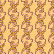 Vector ornamental seamless pattern on background N2