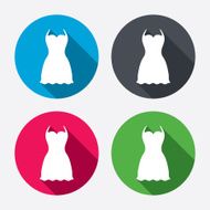 Woman dress sign icon Elegant clothes symbol N4