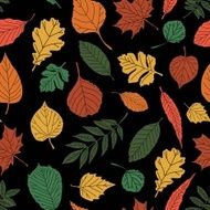 Seamless pattern with leaf abstract leaf texture N3