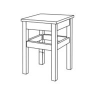 Retro wooden stool