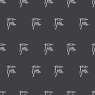Vector hand drawn doodle masks seamless pattern N2