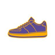 Speeding running shoe icons color variations vector logo N2