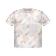 T-shirt print geometric modern poster short square background vector