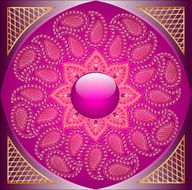 background with gold ornaments and precious stones N2