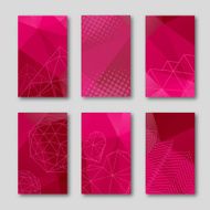 Set of brochure design templates vector illustration N2