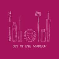 set of eye makeup N4