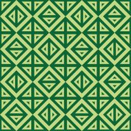 Geometric abstract green pattern vector seamless texture