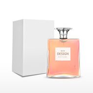 elegant perfume bottle with label and package box N8