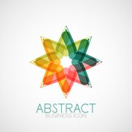 Symmetric abstract geometric shape N36