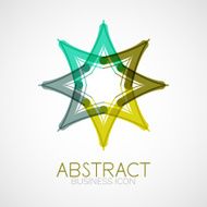 Symmetric abstract geometric shape N38